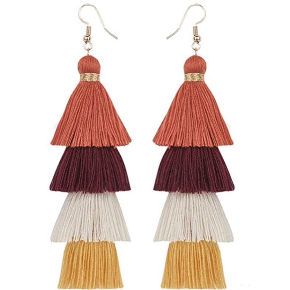 Layered Tassel Earrings❤️